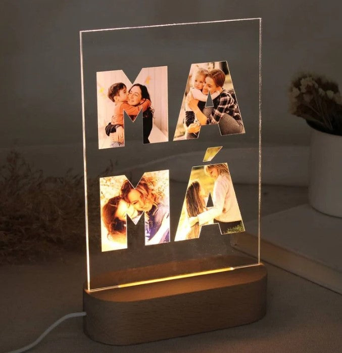 Lámpara Personalizada Fotos MAMÁ