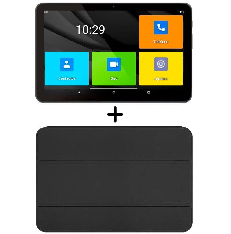 Tablet SPC Gravity 3 Senior 10.35"/ 4GB/ 64GB/ Quadcore/ 4G/ Funda Incluida/ Negra