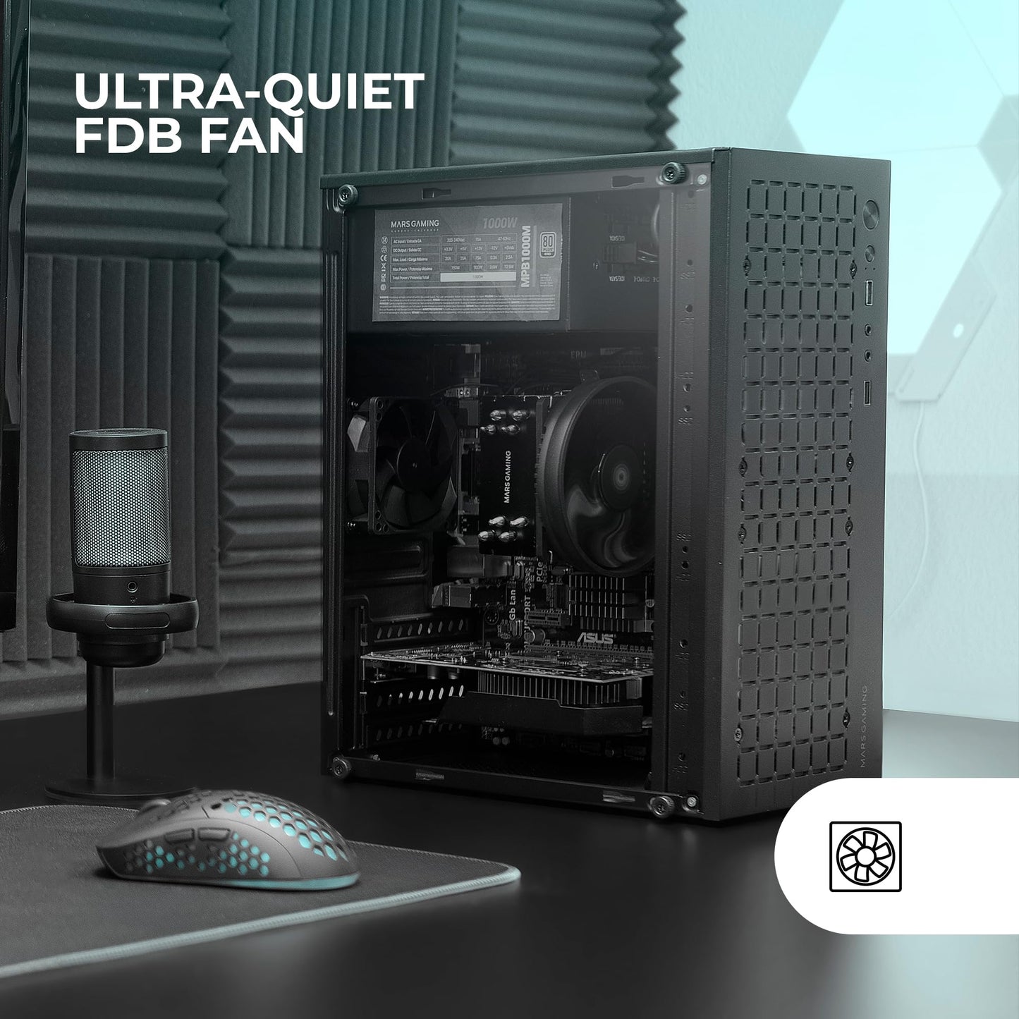 Caja Gaming Minitorre Mars Gaming MC-1000