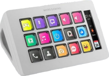Stream Deck Slim Mars Gaming MSD-ONE/ 15 Teclas LCD