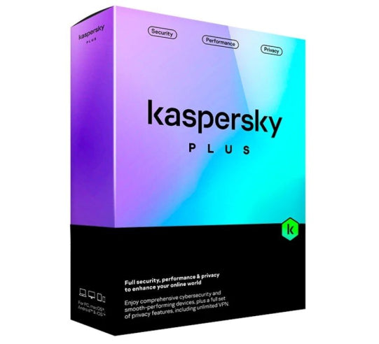 Antivirus Kaspersky Plus/ 1 Dispositivo/ 1 Año