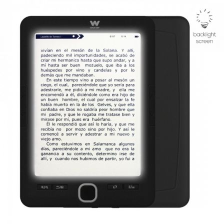 Libro Electrónico Ebook Woxter Scriba 195 Paperlight Black/ 6"/ Tinta Electrónica/ Negro