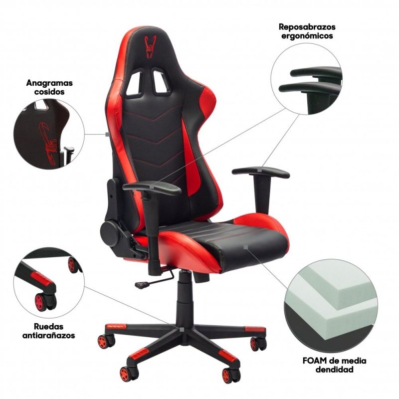Silla Gaming Woxter Stinger Station/ Roja Precio Especial BNI