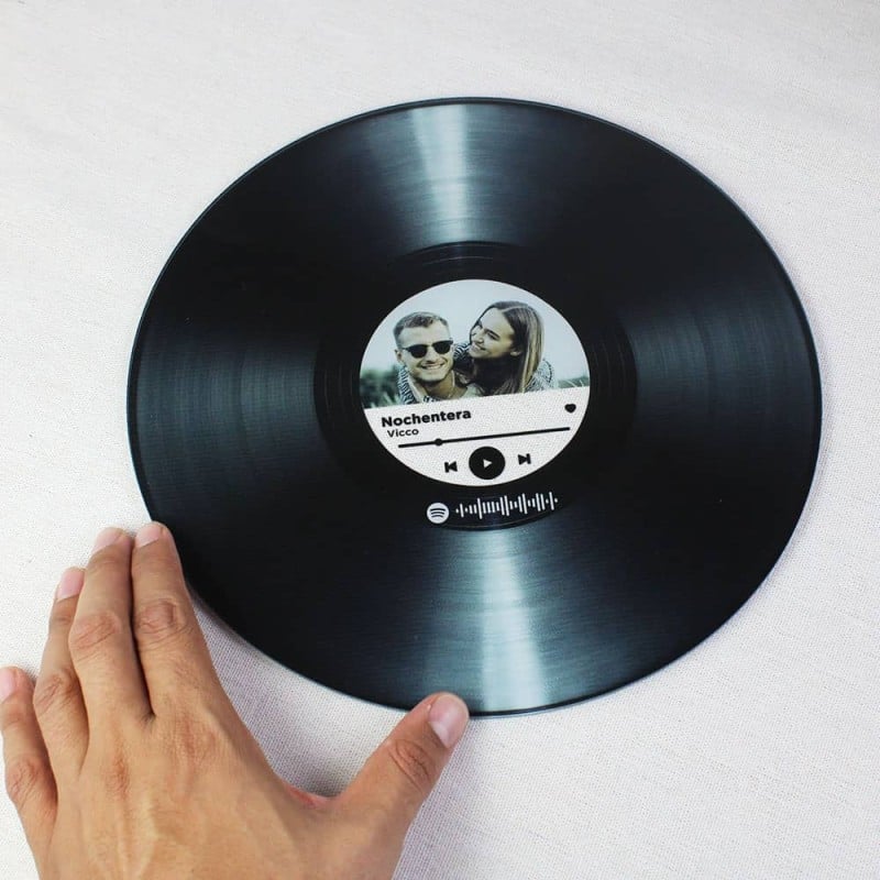 Disco Vinilo con Foto y Canción