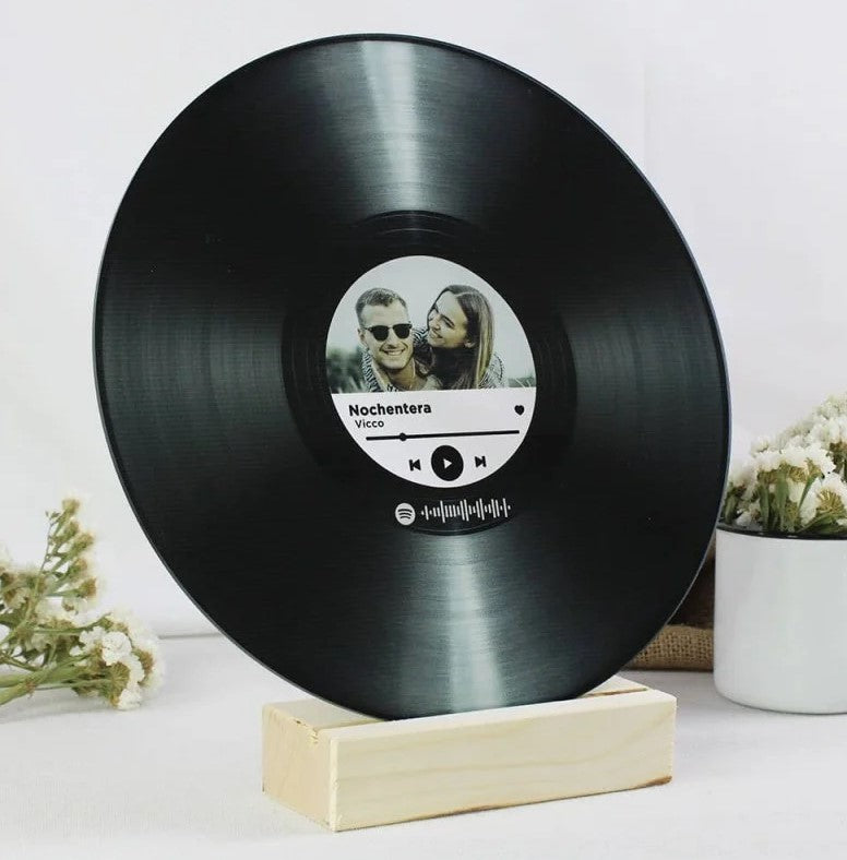 Disco Vinilo con Foto y Canción