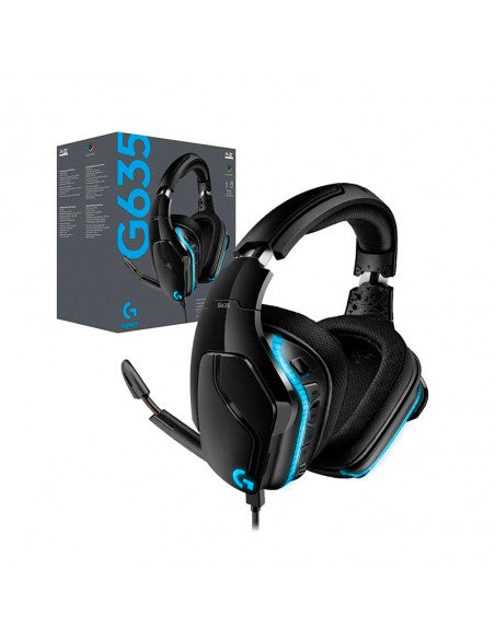 Auriculares Gaming con Micrófono Logitech G635/ USB 2.0/ Jack 3.5/ Negros Precio Especial BNI