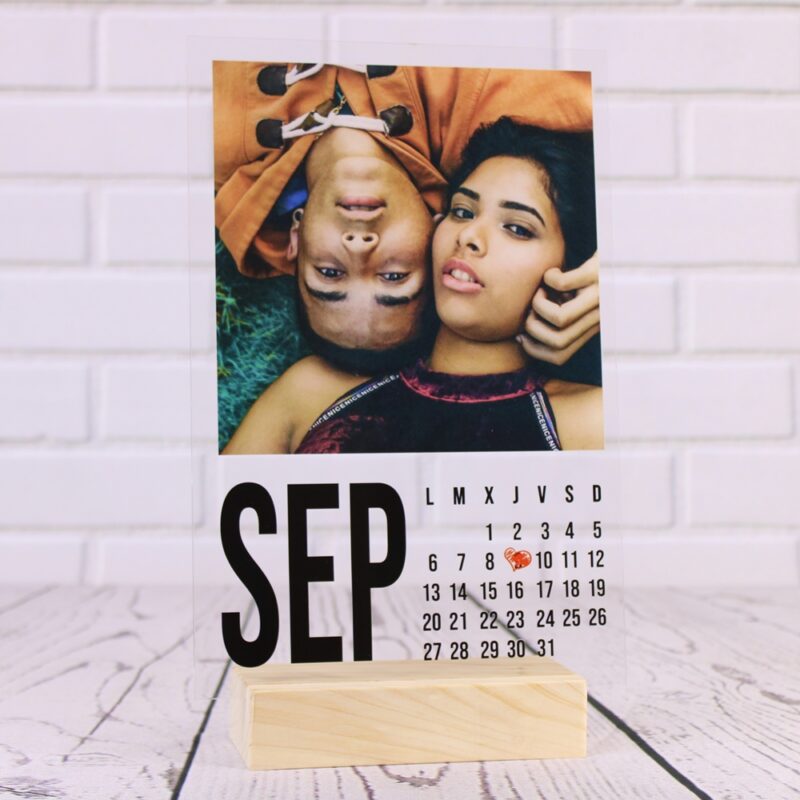 Lámina Transparente Personalizada con Fecha y Foto