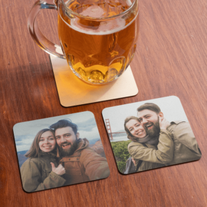 Pack 4 Posavasos Personalizados Cuadrados