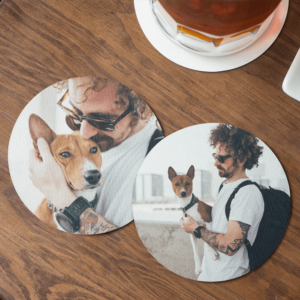 Pack 4 Posavasos Personalizados Redondos