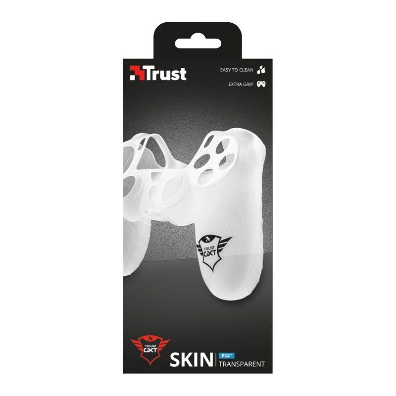 Funda Silicona Trust Gaming GXT 744T para Mando PS4/ Transparente