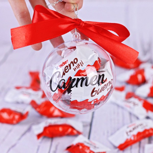 Bola de Navidad Personalizada con Kinder Bueno