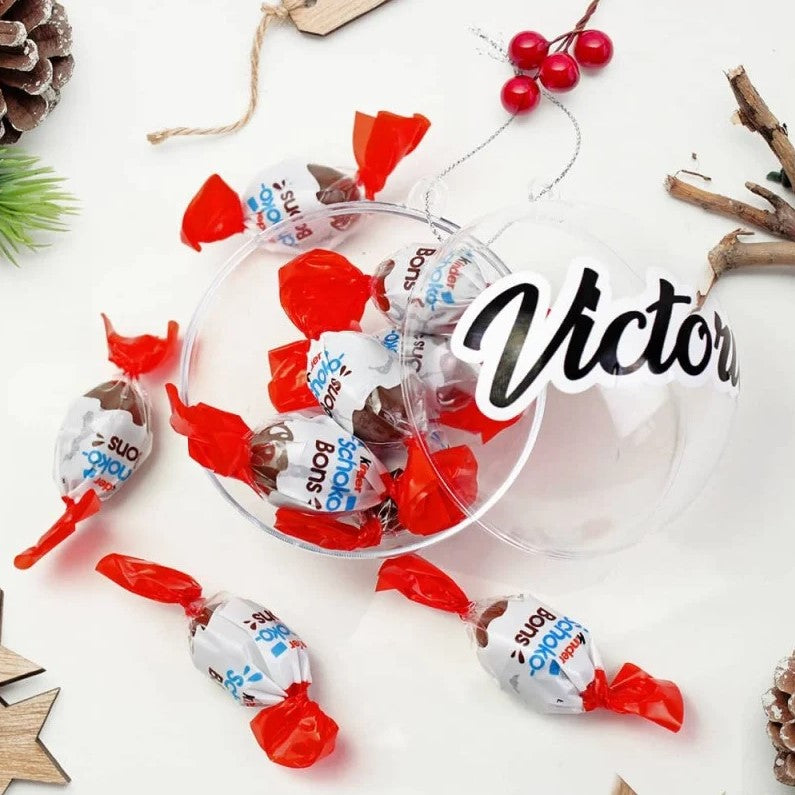 Bola de Navidad Personalizada con Schokobons