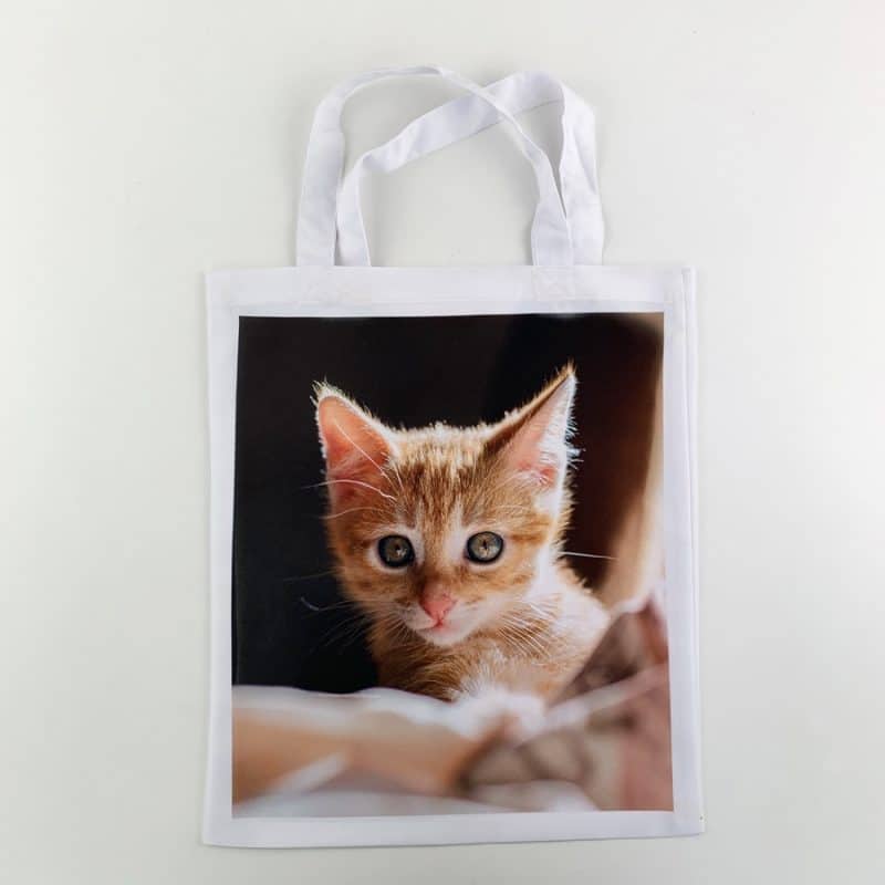 Bolsa de tela personalizada impresión a 2 caras