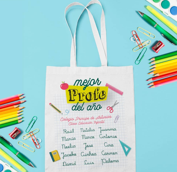Bolsa de Tela Personalizada El Mejor Profe