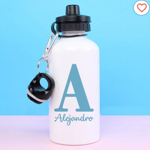 Botella Térmica Personalizada 500 ml. con Inicial y Nombre