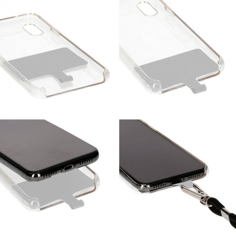 Cordón Colgante COOL Universal con Tarjeta para Smartphone Negro