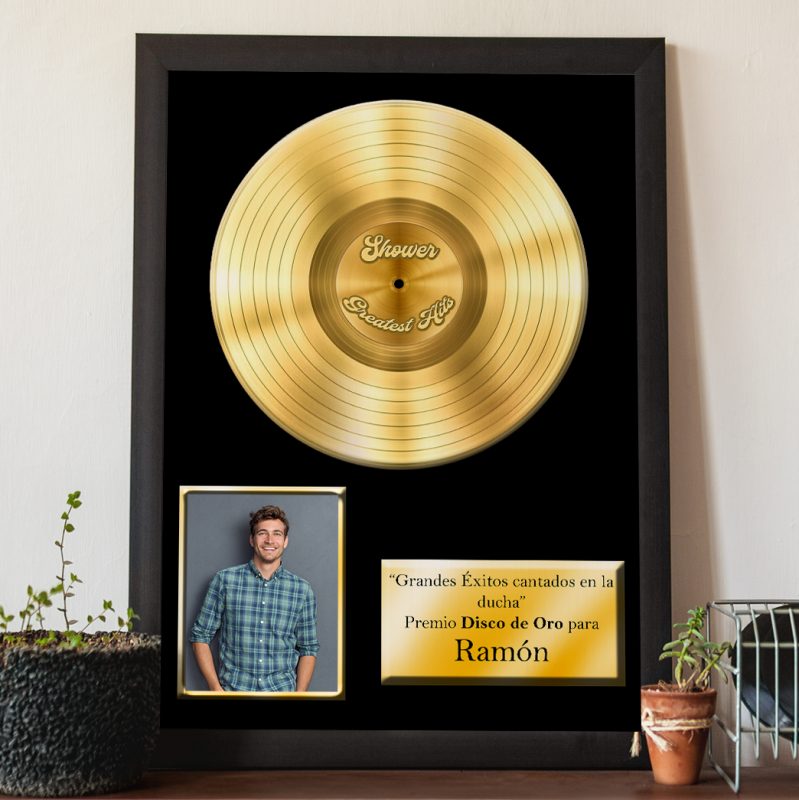 Cuadro personalizado “Disco de Oro”