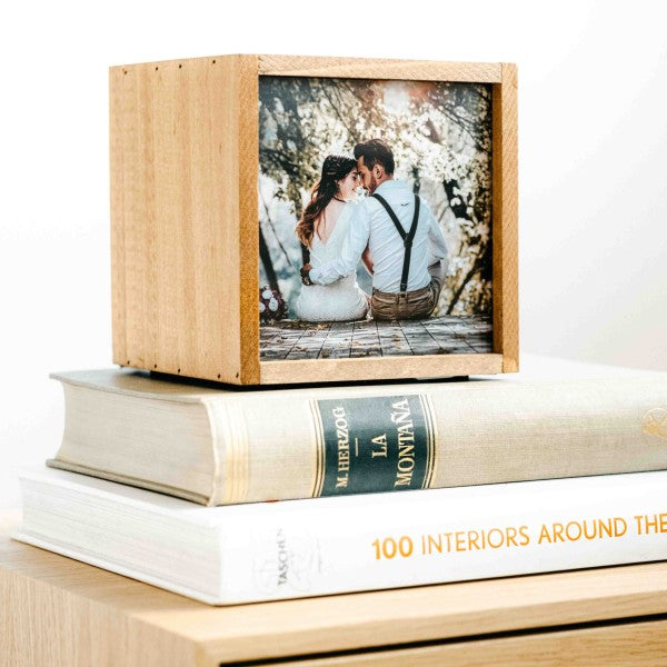 Lámpara de Madera Personalizada con Foto