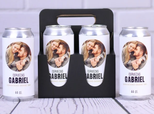 Pack 4 Latas de Cerveza Personalizada