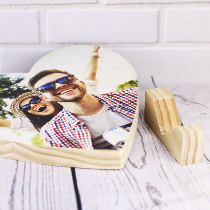 Madera Personalizada con forma de Corazón