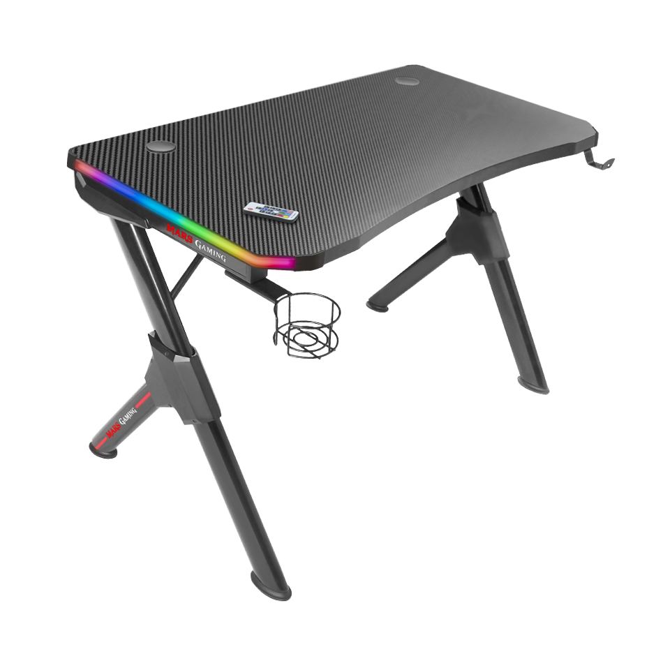 Mesa Gaming Mars Gaming MGDRGB/ 110 x 60 x 75cm/ Negra