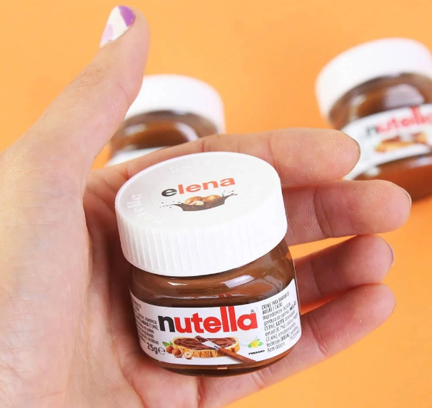 Bote Mini Nutella Personalizado con Nombre