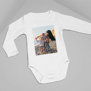 Body personalizado manga larga con foto “blanco”