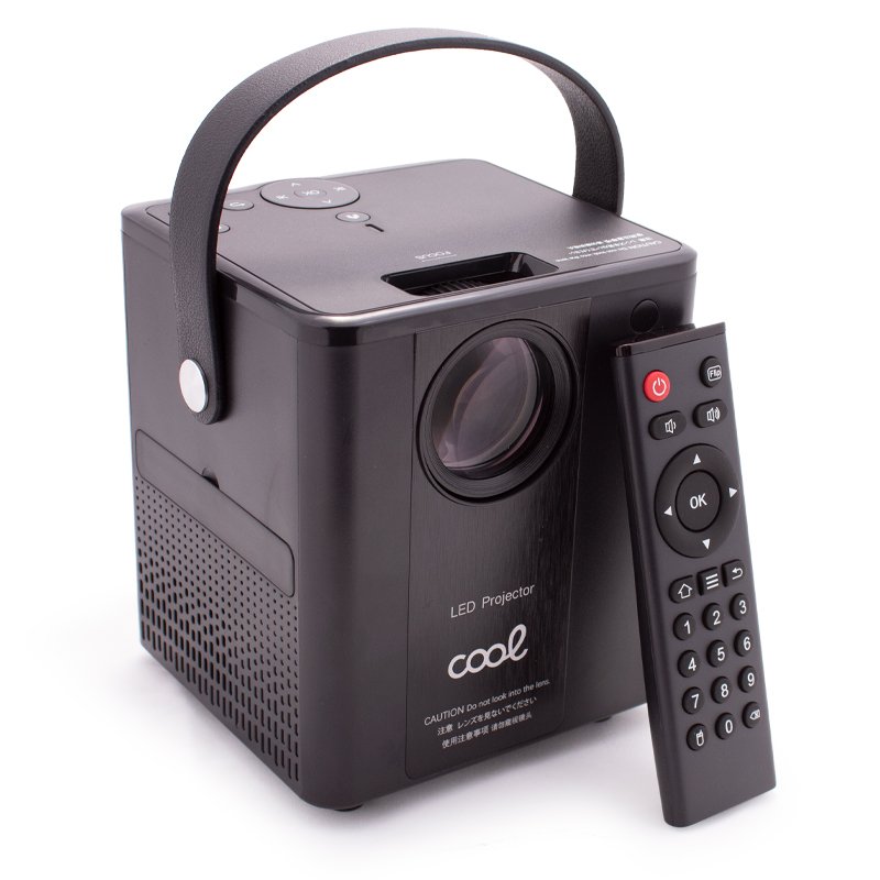 Proyector Compacto COOL Rainbow 3000 Lúmenes Altavoz Integrado + HDMI / SD / USB + Wifi Mirror (Negro)