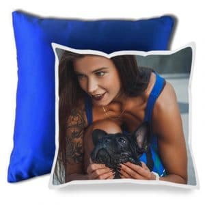 Cojín cuadrado 40 x 40 1 cara en azul