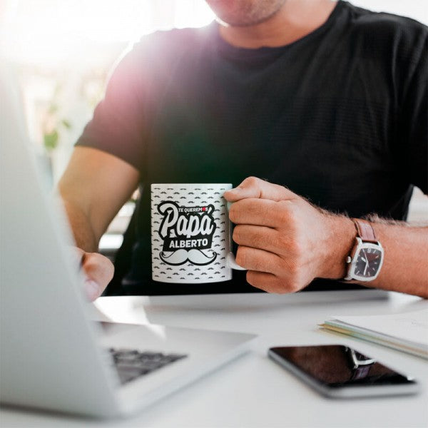 Taza Personalizada Te Queremos Papá