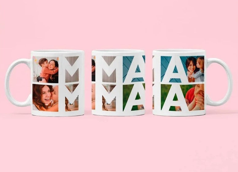 Taza Personalizada con Fotos MAMÁ