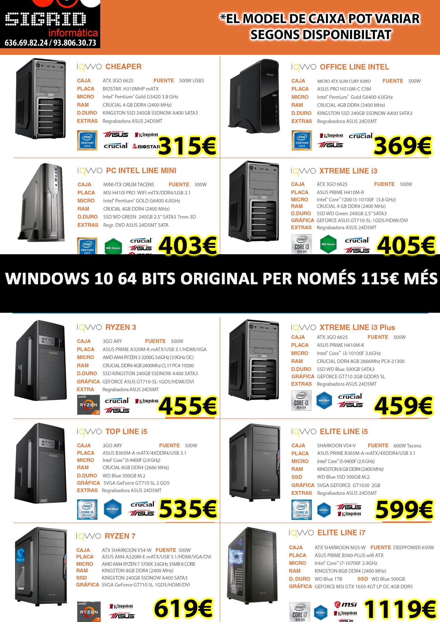 Equipos a medida