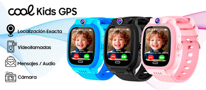 Smartwatch COOL Kids 4G GPS Silicona (Localización, Videollamadas, SIM)