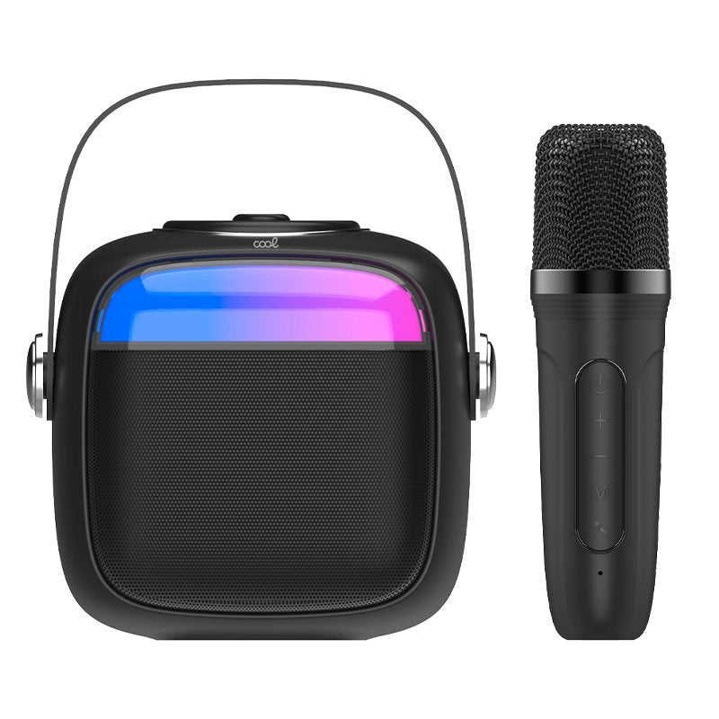 Mini Karaoke Bluetooth Universal Música 6W TWS COOL Negro + Micrófono