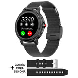 Smartwatch Metal + Silicona COOL Dover  (Llamadas, Salud, Deporte, Correa Extra)