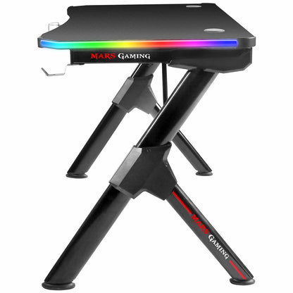 Mesa Gaming Mars Gaming MGDRGB/ 110 x 60 x 75cm/ Negra