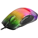 Ratón Gaming Mars Gaming MMGLOW/ Hasta 12800DPI/ Negro