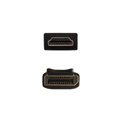 Cable Displayport Aisens A125-0364/ Displayport Macho - HDMI Macho/ 2m/ Negro