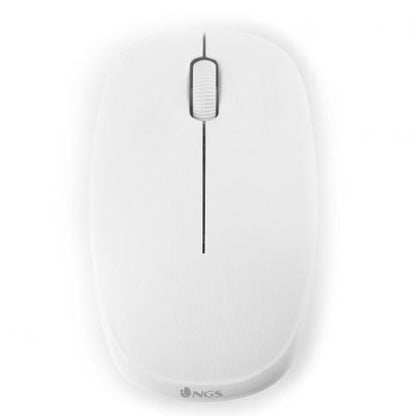 Ratón Inalámbrico NGS Fog/ Hasta 1200 DPI/ Blanco
