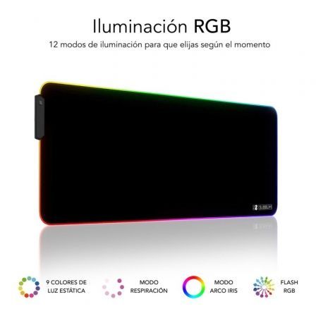 Alfombrilla raton mouse escritorio rgb