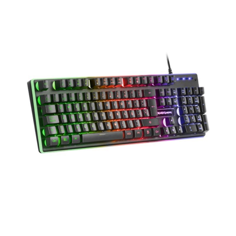 Pack Gaming Mars Gaming MCPX/ Teclado H-MECH + Ratón Óptico + Alfombrilla/ Negro