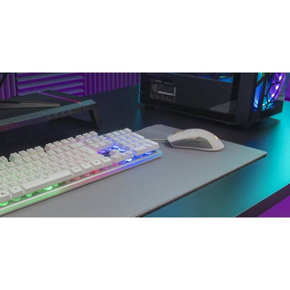 Pack Gaming Mars Gaming MCPX/ Teclado H-MECH + Ratón Óptico + Alfombrilla/ Blanco
