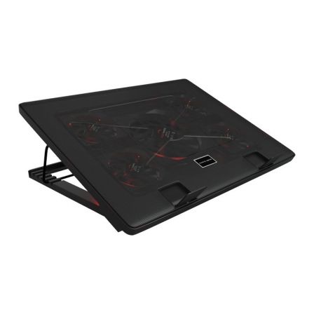 Soporte Refrigerante Mars Gaming MNBC2 para Portátiles hasta 17.3"/ Iluminación LED