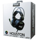 Auriculares Stereo PC / PS4 / PS5 / Xbox Gaming COOL Houston Iluminación + Adapt. Audio