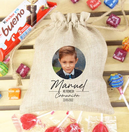 Bolsa Chuches y Choco Personalizada Comunión