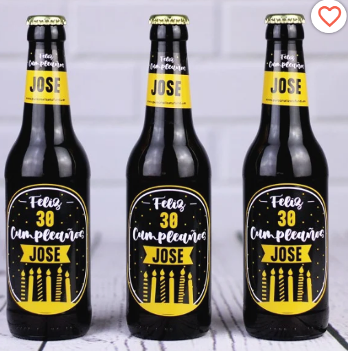 Pack Cervezas Personalizadas Feliz Cumpleaños