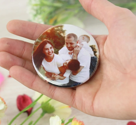 Chapa/Imán Personalizada con Foto