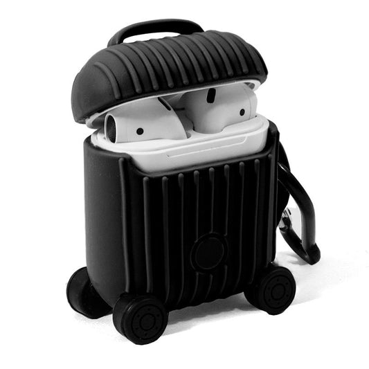 Funda Soft Silicona COOL para Apple Airpods / Auriculares COOL Air V2 / Air V3 (Negro)