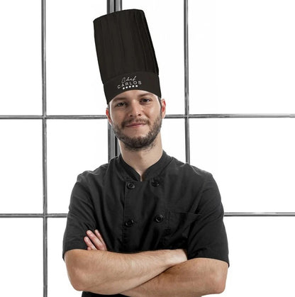 Gorro de Cocina Alto Personalizado con Nombre