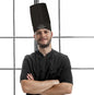 Gorro de Cocina Alto Personalizado con Nombre